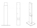 Słupek montażowy GC EV Stand do stacji ładowania