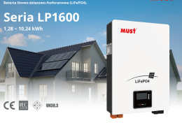 Bateria litowa LiFePO4 Seria LP1600 Moc 10,24 kWh (litowo-żelazowo-fosforanowa)